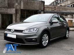 Grile Laterale Bara Fata compatibil cu VW Golf VII 7 (2013-2017) R-Line Design Negru Lucios-image-6074216