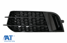 Grile Laterale compatibil cu Audi A1 8X (2010-2015) RS1 Design Negru Lucios-image-6082967