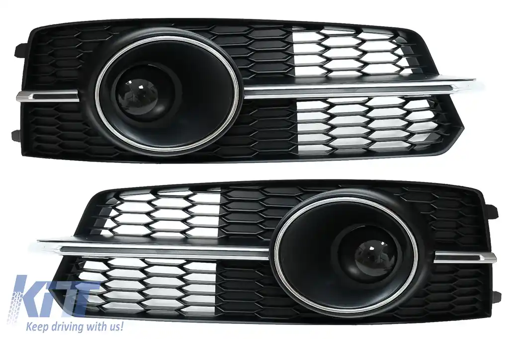 Grile Laterale compatibil cu Audi A6 C7 4G S Line Facelift (2015-2018) Crom