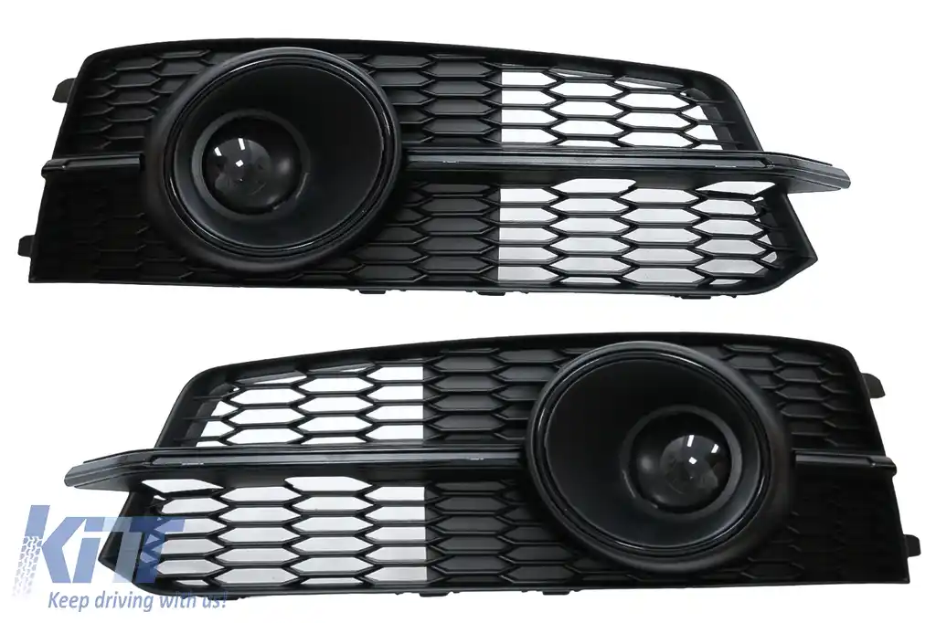 Grile Laterale compatibil cu Audi A6 C7 4G S Line Facelift (2015-2018) Negru