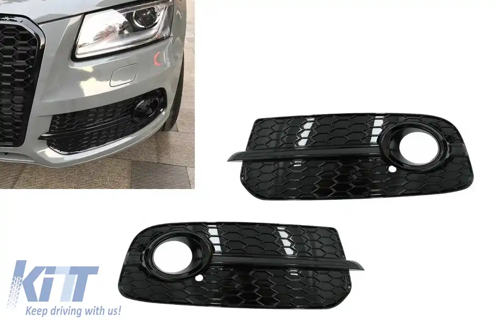 image-10-Grile Laterale compatibil cu Audi Q5 SUV 8R Facelift (2012-2016) RS Design Negru Lucios