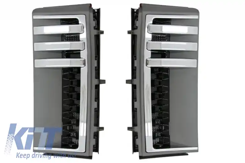 Grile Laterale compatibil cu Land Range Rover Vogue III L322 (2002-2012) Autobiography Side Vents Gray Piano Black Edition Design Nou