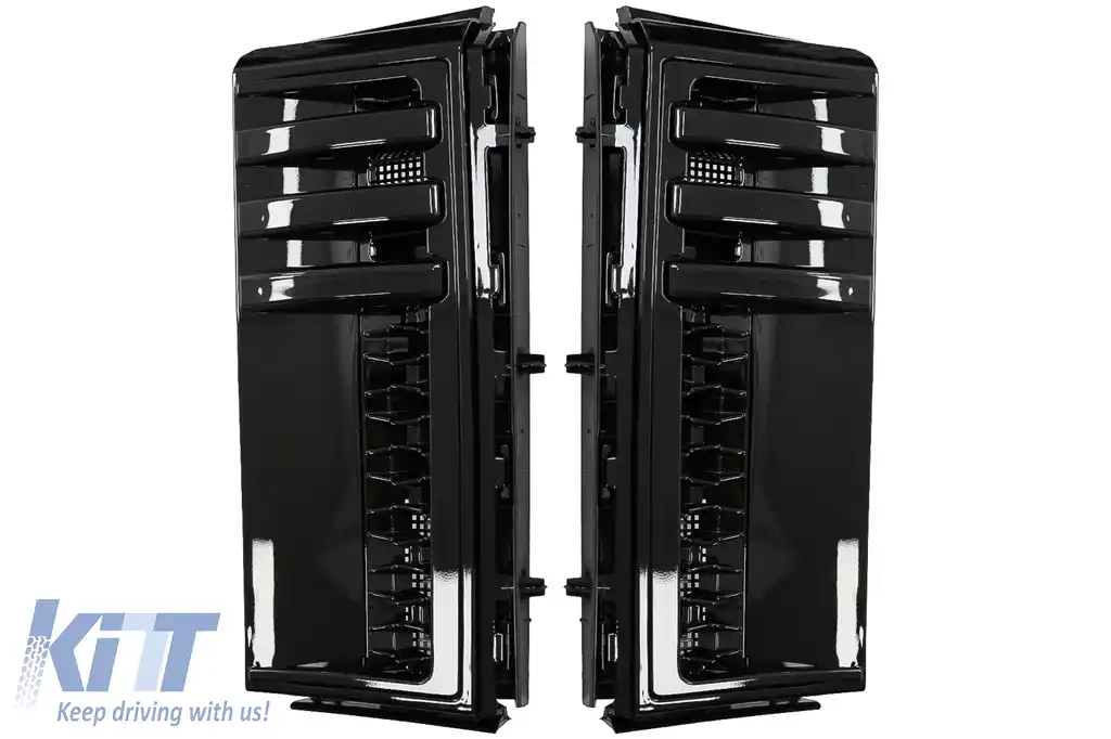 Grile Laterale compatibil cu Range Rover Vogue III L322 (2002-2012) Autobiography Design Negru Lucios