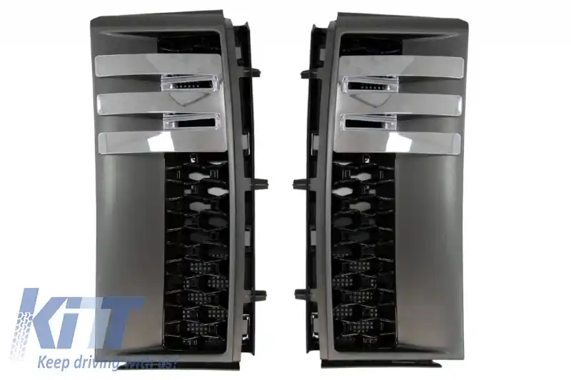 Grile Laterale compatibil cu Rover Vogue III L322 (2002-2012) Autobiography Side Vents Gri Negru Edition Design