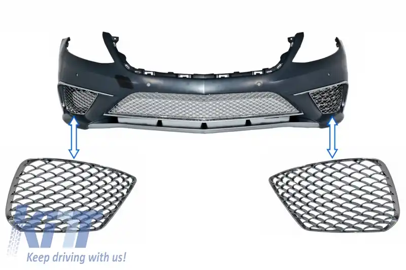 Grile Laterale Cromate compatibil cu Mercedes S-Class W222 (2013-2017) S65 Design