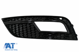 Grile Proiector compatibil cu AUDI A4 B8 facelift (2012-2015) RS4 Design Negru Lucios-image-6044816