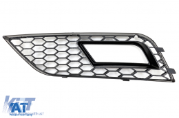 Grile Proiector compatibil cu Audi A4 B8 facelift (2012-2015) RS4 Design Negru Lucios-image-6088484