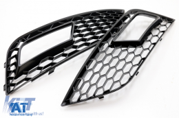 Grile Proiector compatibil cu Audi A4 B8 facelift (2012-2015) RS4 Design Negru Lucios-image-6088488