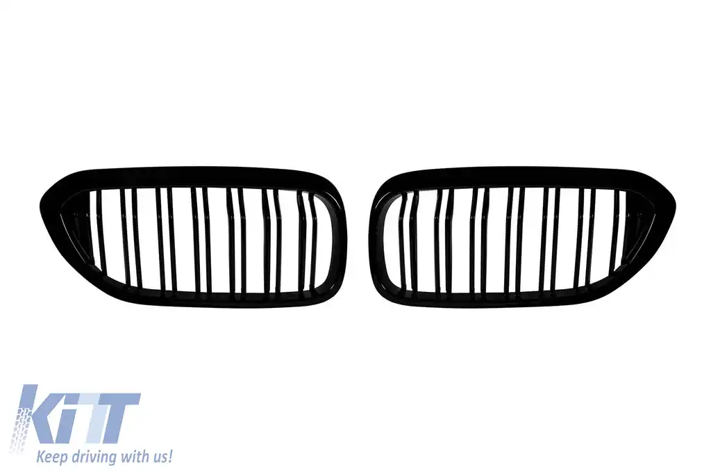 image-27-Grile rinichi cu două lamele negre lucioase, potrivite pentru BMW Seria 5 G30, G31 2017-2020