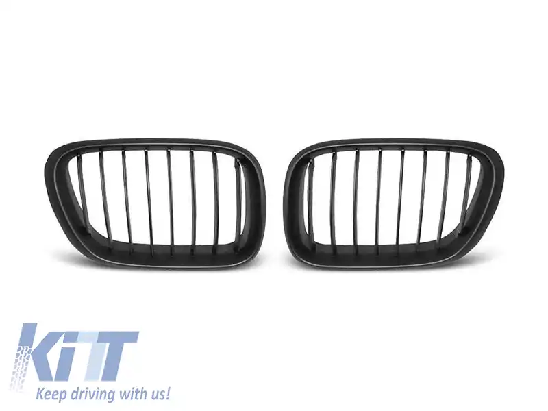 image-41-Grile rinichi cu nervuri simple, mat negru, potrivite pentru BMW X5 E53 1999-2003