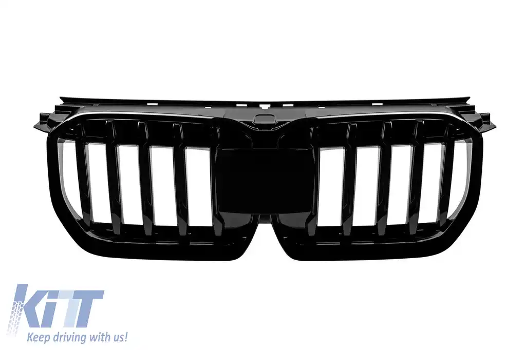 Grile rinichi cu nervuri simple vopsite în negru, potrivite pentru BMW X1 U11 după 2023