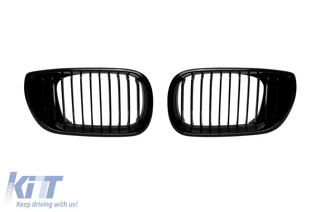 Grile rinichi cu nervuri unice vopsite în negru, potrivite pentru BMW Seria 3 E46 sedan, E46 touring 2002-2005