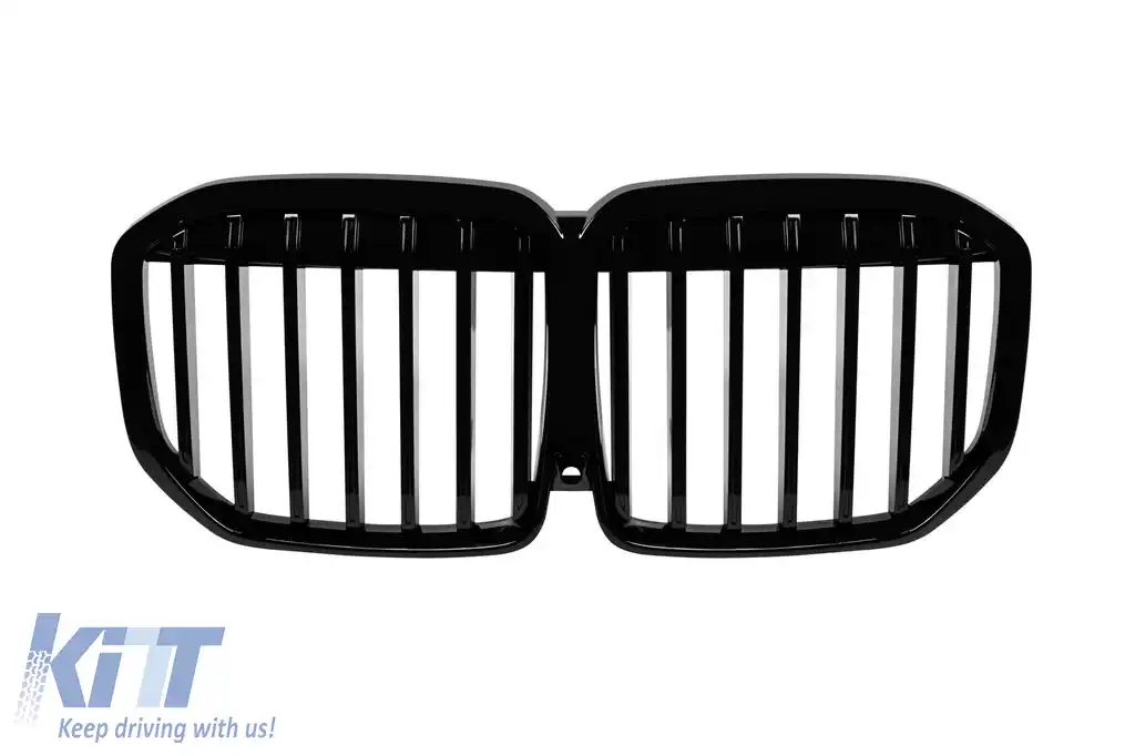Grile rinichi cu nervuri unice vopsite în negru, potrivite pentru BMW X7 G07 după 2023