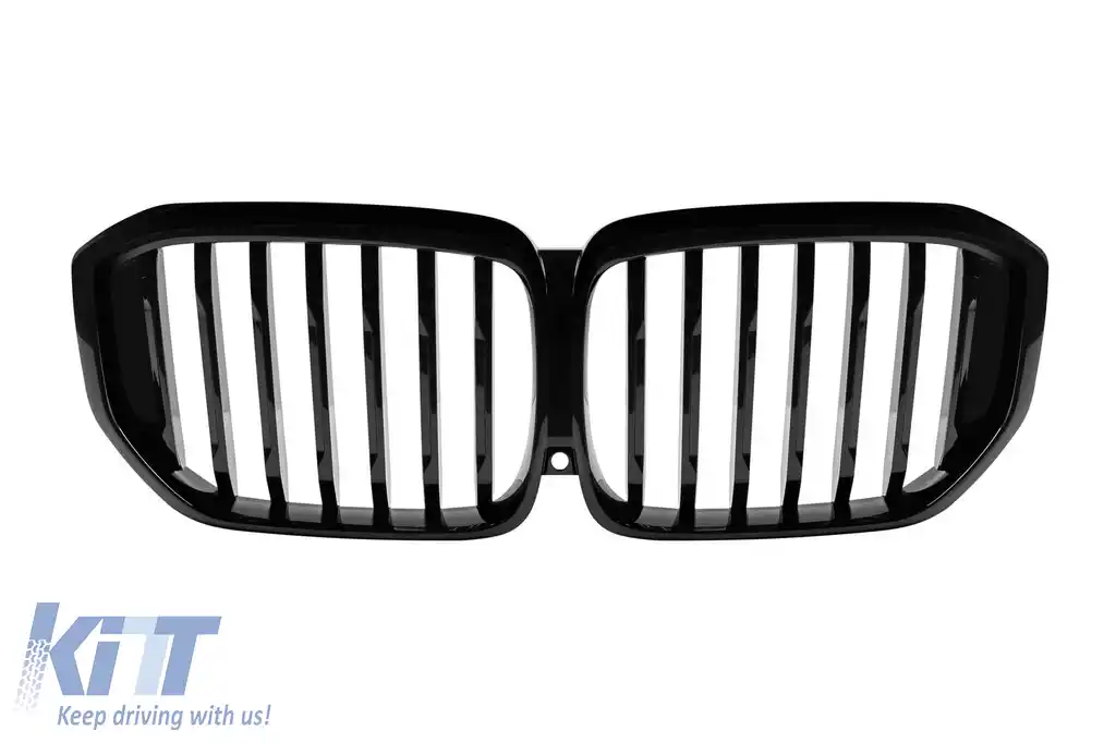 Grile rinichi cu nervuri unice vopsite în negru, potrivite pentru BMW X5 G05 după 2023