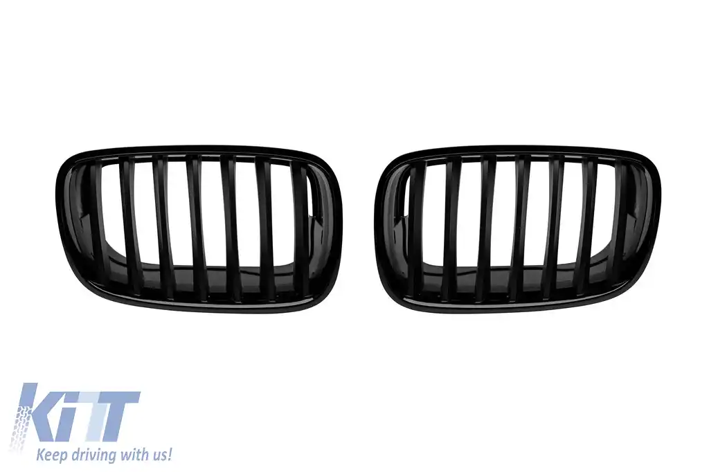 Grile rinichi lac negru potrivite pentru BMW X5 E70 2007-2013, X6 E71 2008-2013