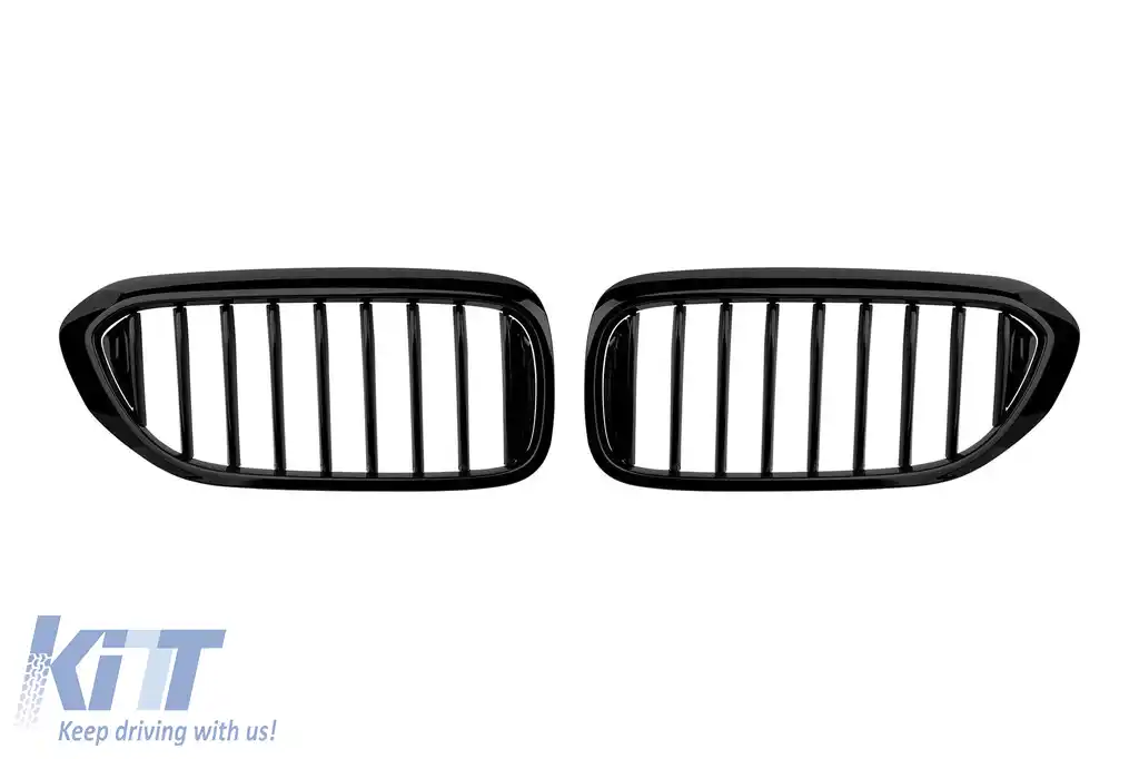 Grile rinichi negre potrivite pentru BMW Seria 5 G30, G31, G38 2017-2020
