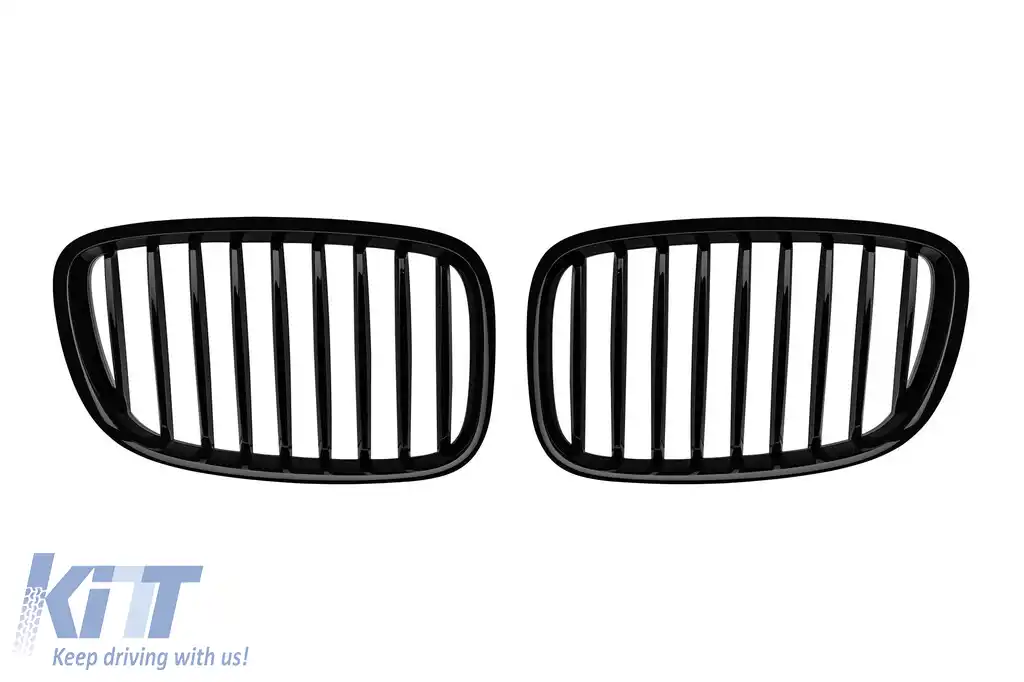 Grile rinichi negre potrivite pentru BMW Seria 5 GT F07 2009-2013