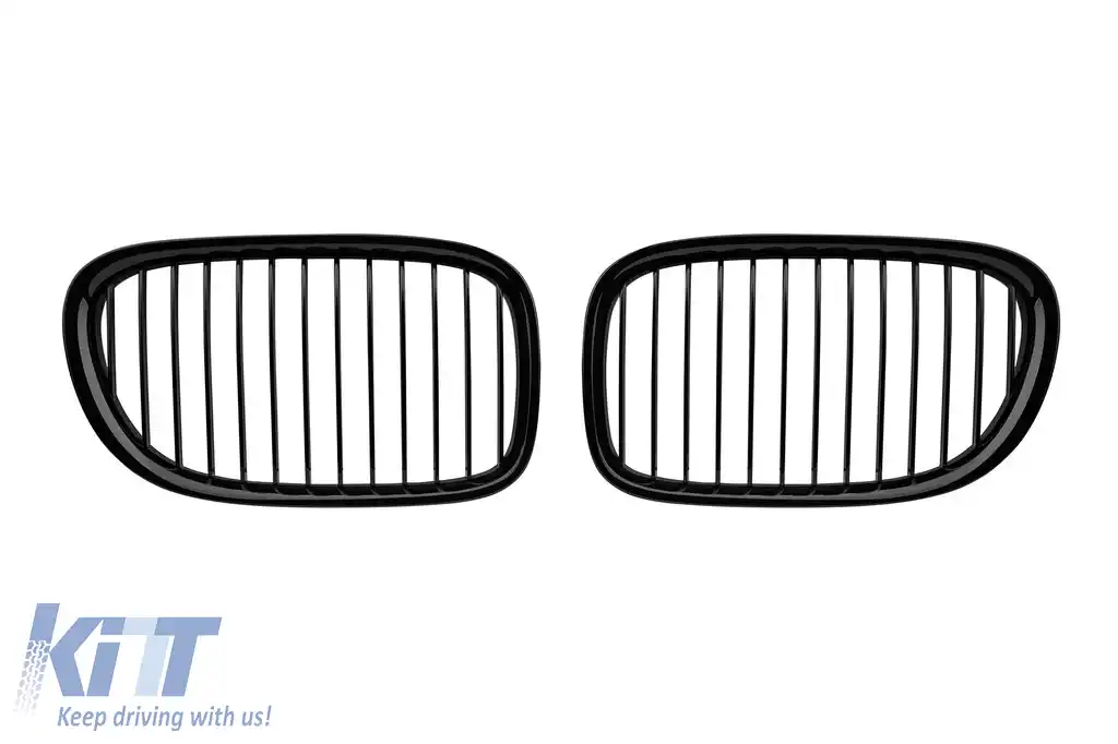 Grile rinichi negre potrivite pentru BMW Seria 7 F01 cu ampatament scurt, F02 cu ampatament lung 2008-2015