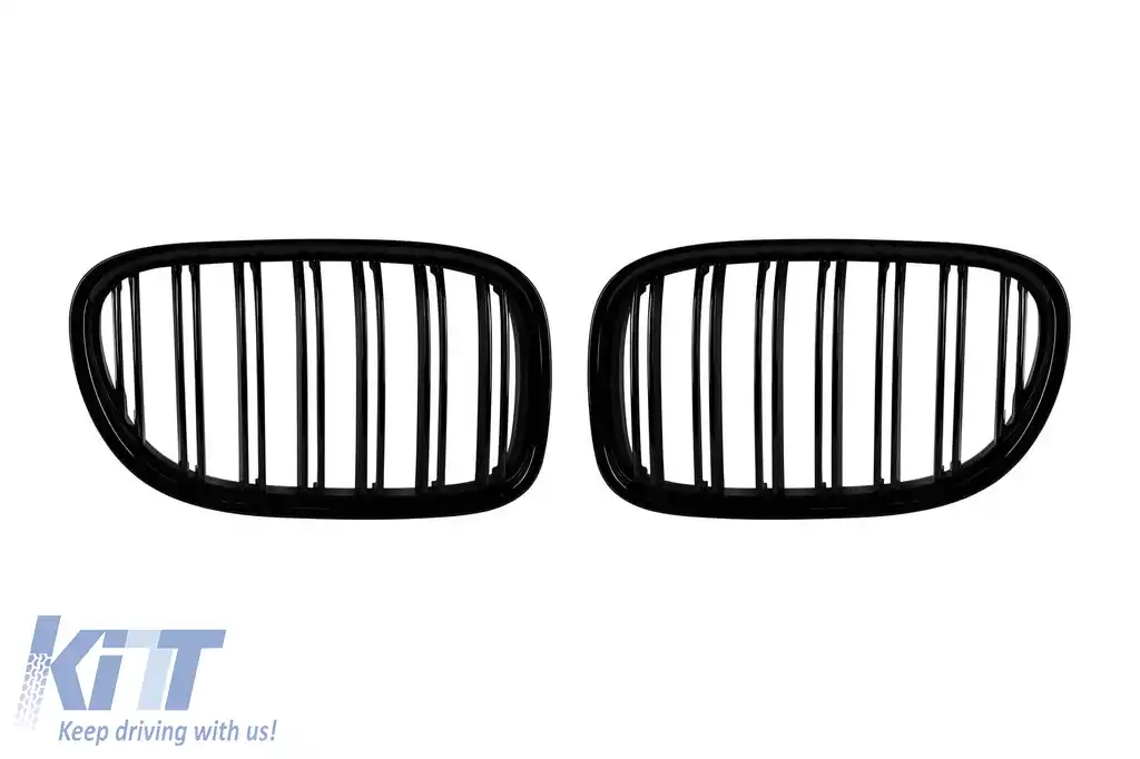 Grile rinichi negre potrivite pentru BMW Seria 7 F01 cu ampatament scurt, F02 cu ampatament lung 2008-2015