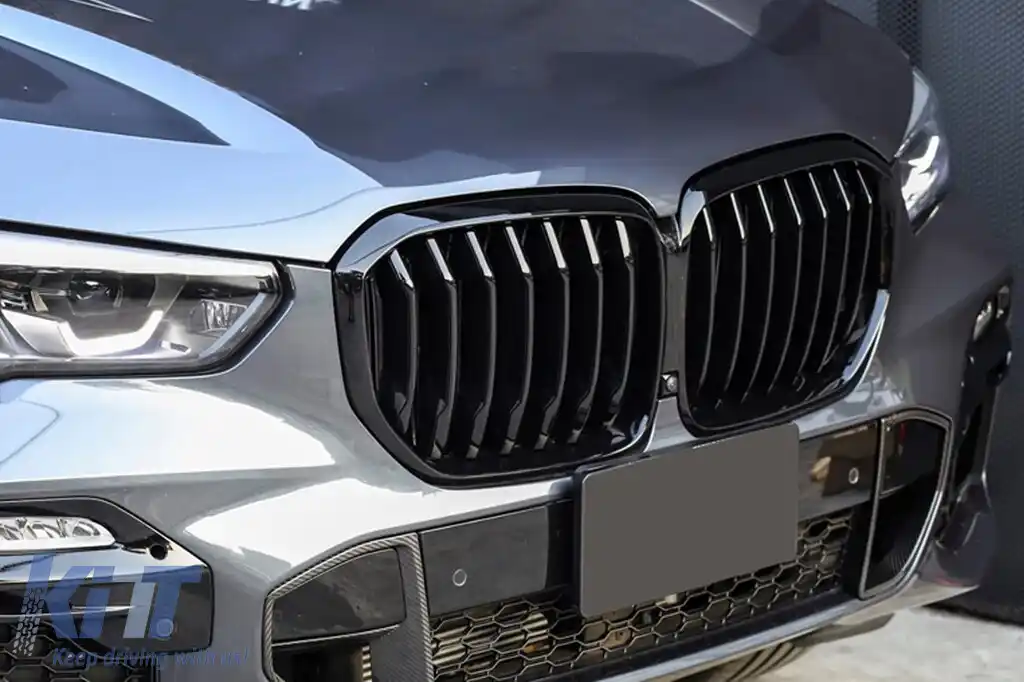 Grile rinichi negre potrivite pentru BMW X5 G05 2019-2022-image-6145636