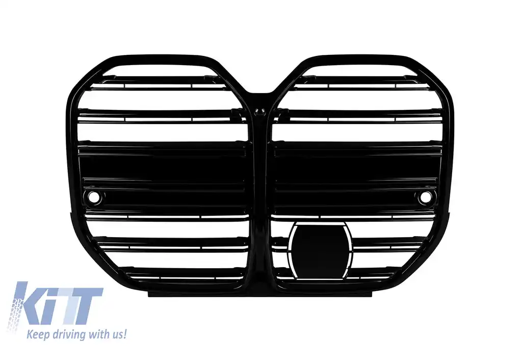 Grile rinichi tip M4 cu nervuri duble vopsite în negru, potrivite pentru BMW Seria 4 G26 Gran Coupe după 2021