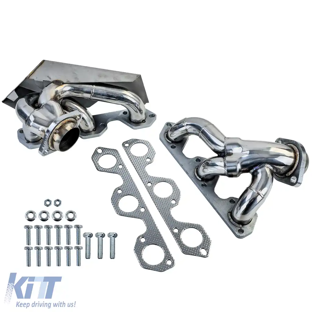 Header de performanță din oțel inoxidabil, lustruit, potrivit pentru Jeep Wrangler JK 2007-2011 3.8L-image-6259134