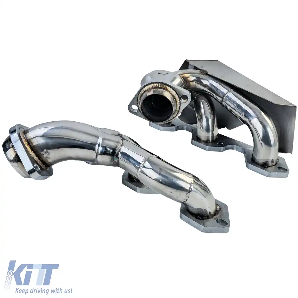 Header de performanță din oțel inoxidabil, lustruit, potrivit pentru Jeep Wrangler JK 2007-2011 3.8L-image-6259136