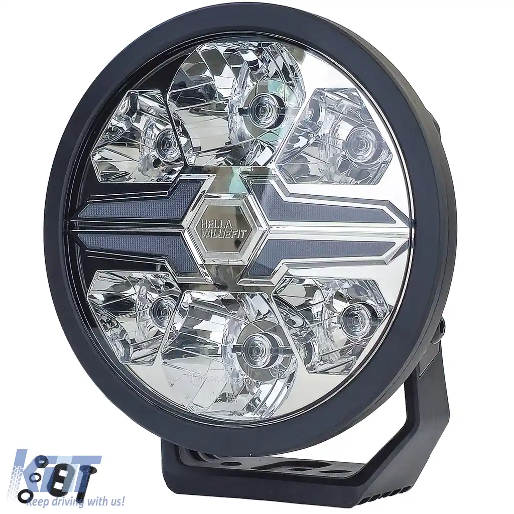 HELLA VALUEFIT Lampa de fază înaltă auxiliară LED Black Blade 9˝ rotundă fără înregistrare-image-6206883