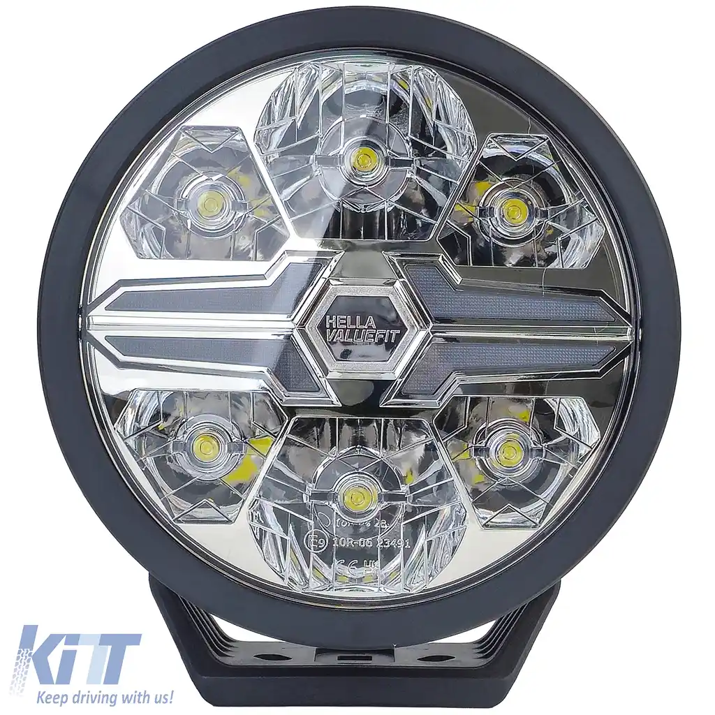 HELLA VALUEFIT Lampa de fază înaltă auxiliară LED Black Blade 9˝ rotundă fără înregistrare-image-6206884