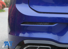 Honeycomb Reflectorizanti Negru Lucios Bara Spate compatibil cu VW Golf 8 VIII Hatchback (2020-up)-image-6087093