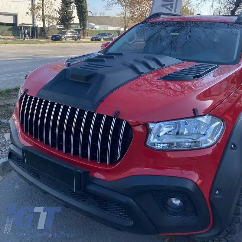 Hood Scoop potrivit pentru Mercedes-Benz X-Class W470 2017+ Culoare Neagră-image-6323337