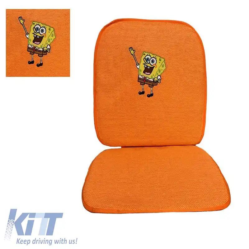 Husă de scaun de vară potrivită pentru Sponge Bob Square Pants portocalie 1 bucată-image-6302462