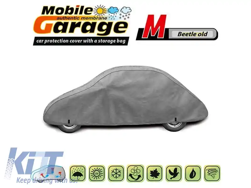 Husă Kegel seria Mobile dimensiune M gri potrivită pentru Beetle, 390-415x110-120cm