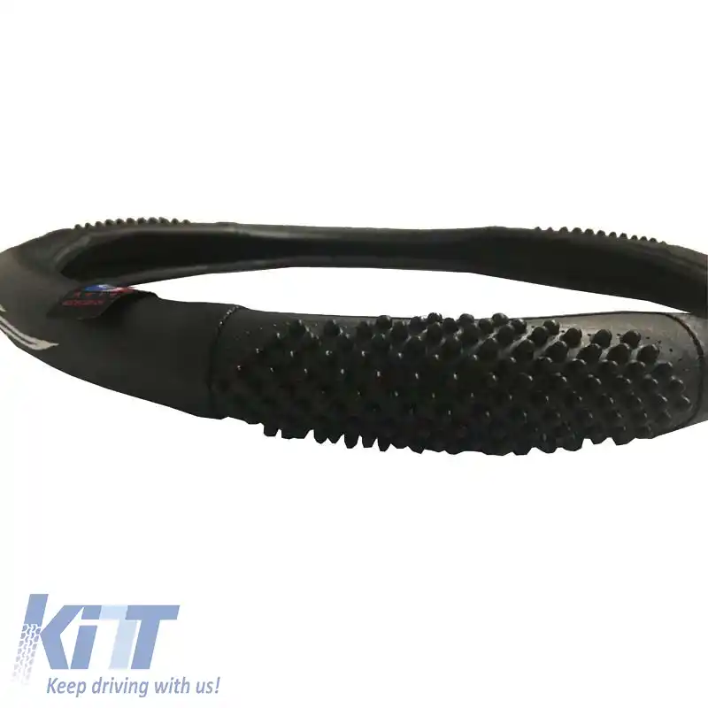 Husă volan PVC Flacără Albastră Medie 38cm-image-6294600