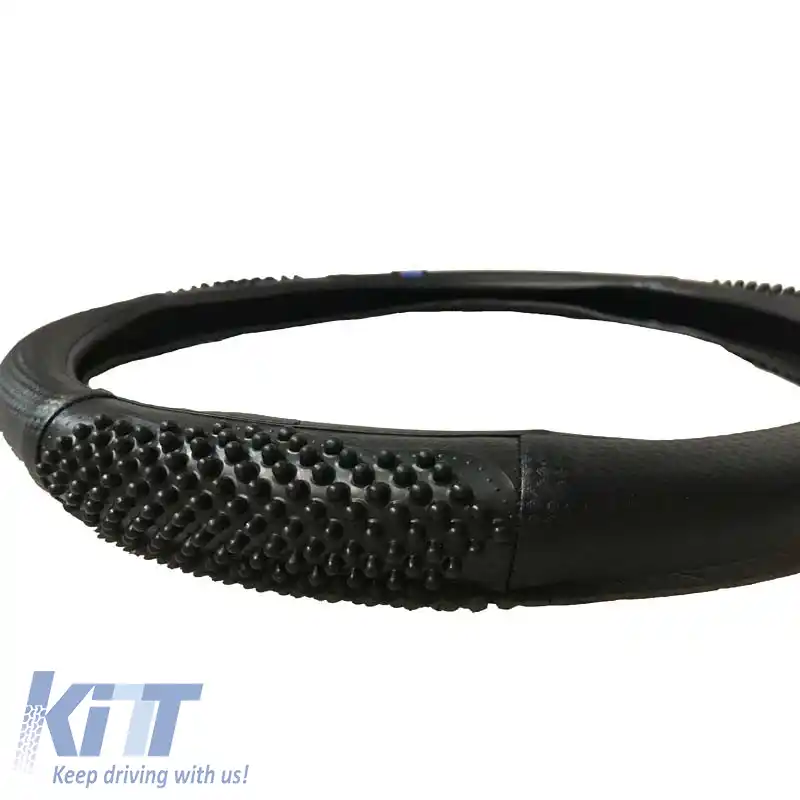 Husă volan PVC Matrix Albastru Mediu 38cm-image-6294613