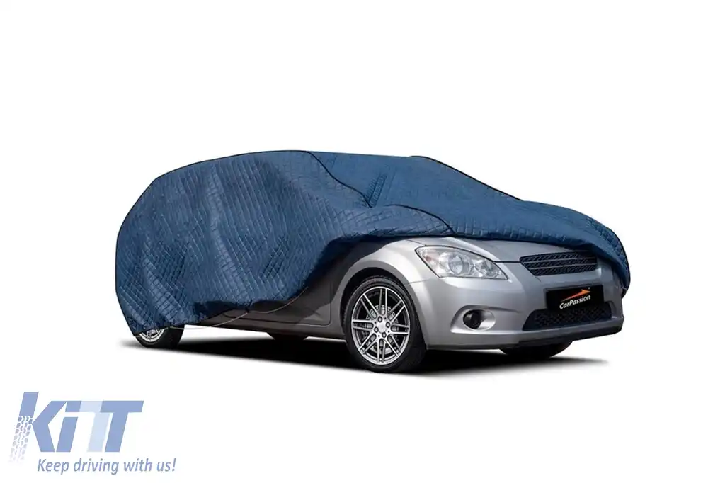 Husa Carpassion Pillow potrivită pentru automobile sedan împotriva grindinei, dimensiune XL 470x500cm, albastră