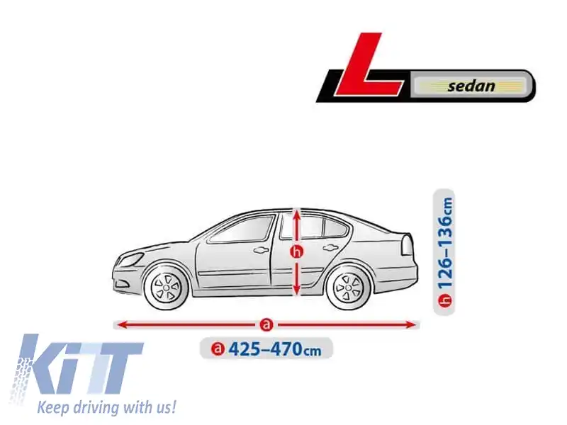 Husa Kegel Optimal Garage seria L, culoare grafit potrivită pentru sedan-image-6130929