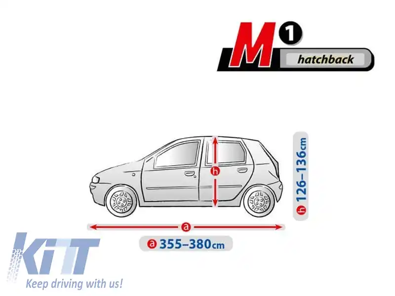 Husa Kegel Optimal Garage seria M1, culoare grafit, potrivită pentru hatchback-image-6130860