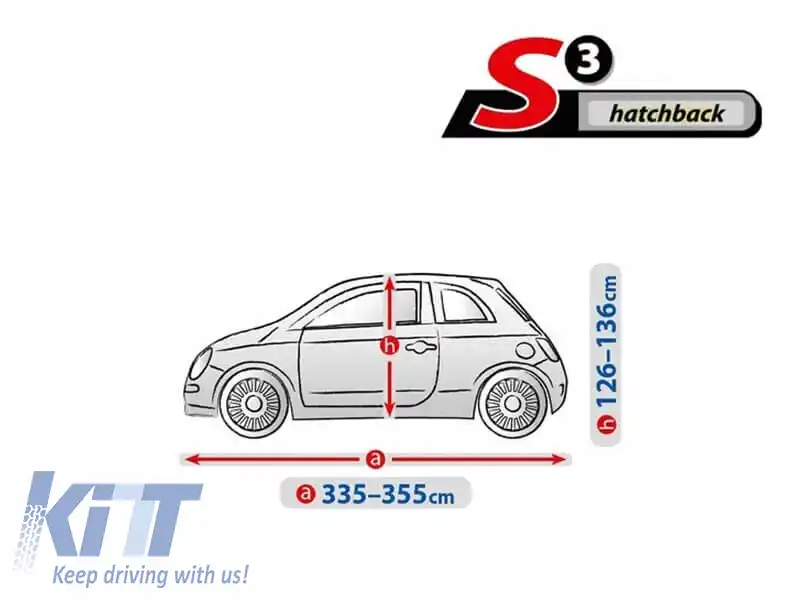 Husa Kegel Optimal Garage seria S3, culoare grafit, potrivită pentru hatchback-image-6130850