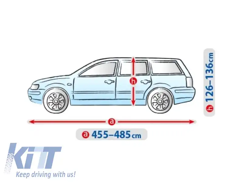 Husa Kegel seria Basic dimensiune XL gri potrivită pentru hatchback/combinate-image-6130341