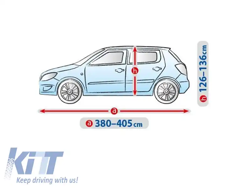 Husa Kegel seria Basic garage dimensiune M2 gri, potrivită pentru hatchback-image-6130332