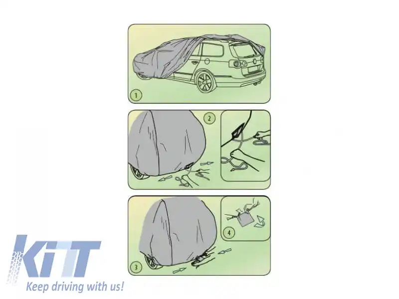 Husa Kegel seria Basic garage dimensiune S3 gri potrivită pentru hatchback-image-6130324