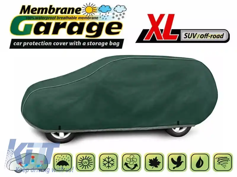 Husa Kegel seria Membrane Garage dimensiune XL verde potrivită pentru SUV/Offroad