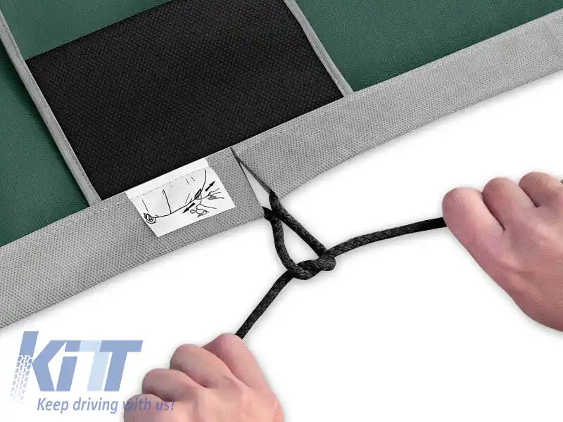 Husa Kegel seria Membrane Garage dimensiune XL verde pentru coupe 440-480x115-125cm-image-6131199