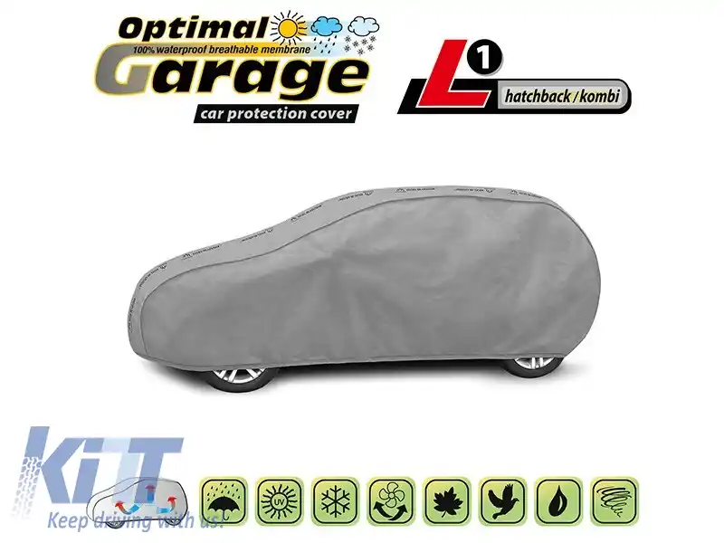 Husa Kegel seria Optimal Garage 2 dimensiune L1 gri potrivită pentru hatchback, break