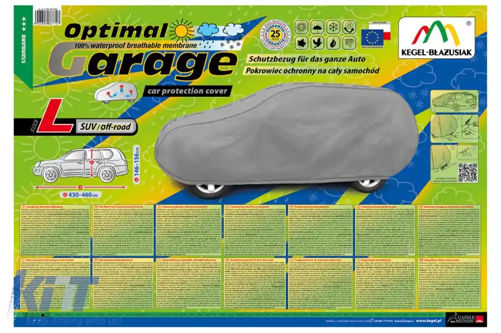 Husa Kegel seria Optimal Garage 2 dimensiunea L gri potrivită pentru SUV/Offroad-image-6130958