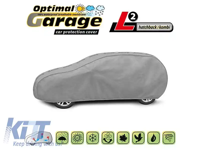 Husa Kegel seria Optimal Garage dimensiune L2 hatchback/combinate, gri
