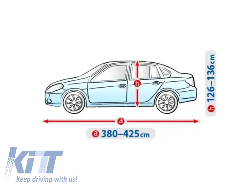Husa Kegel serie Basic dimensiune M gri potrivită pentru sedan-image-6130351