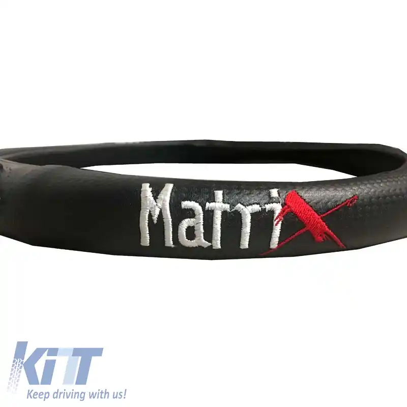 Husa volan PVC Matrix Roșu Medie 38cm-image-6294621
