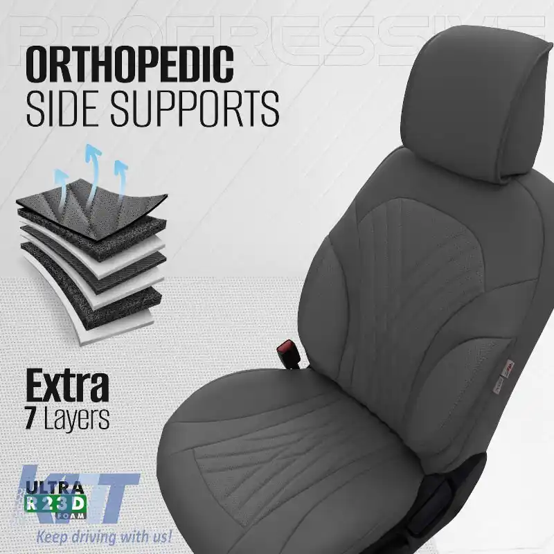 Huse de scaune Otom Design Progresiv Universal Set complet din piele sintetică 11 piese Față / Spate Gri ΡRG-103-image-6316928